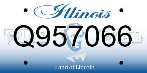 Q957066 Illinois License Plate