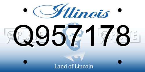 Q957178 Illinois License Plate