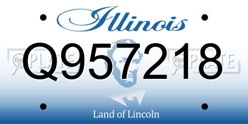 Q957218 Illinois License Plate