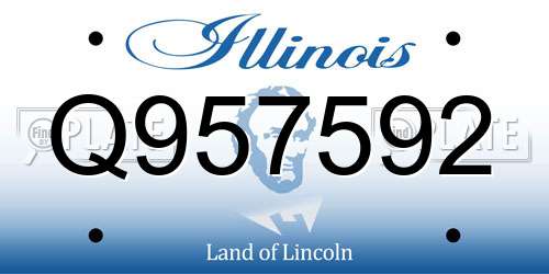 Q957592 Illinois License Plate