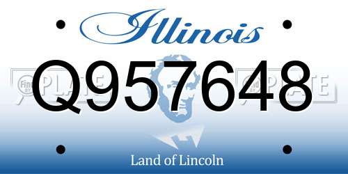Q957648 Illinois License Plate
