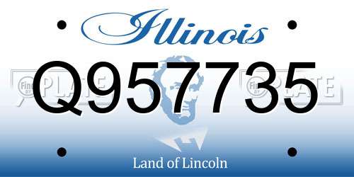 Q957735 Illinois License Plate