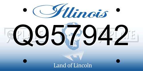 Q957942 Illinois License Plate