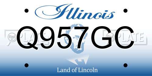 Q957GC Illinois License Plate