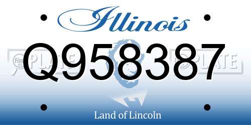 Q958387 Illinois License Plate