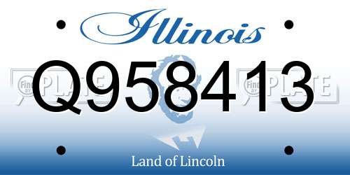 Q958413 Illinois License Plate