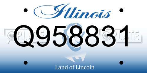 Q958831 Illinois License Plate