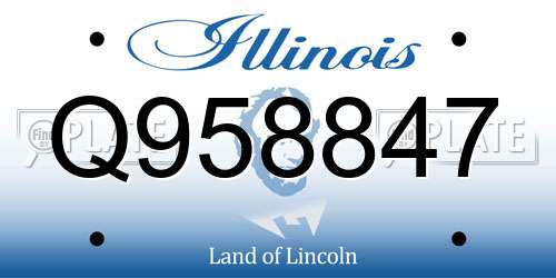 Q958847 Illinois License Plate