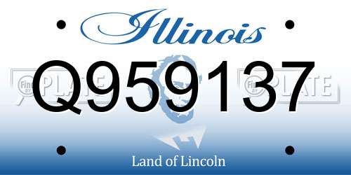 Q959137 Illinois License Plate