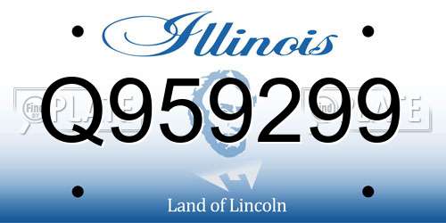 Q959299 Illinois License Plate
