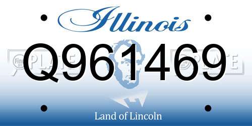 Q961469 Illinois License Plate