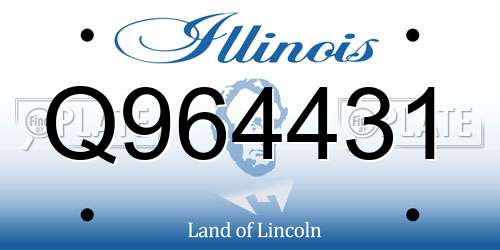 Q964431 Illinois License Plate