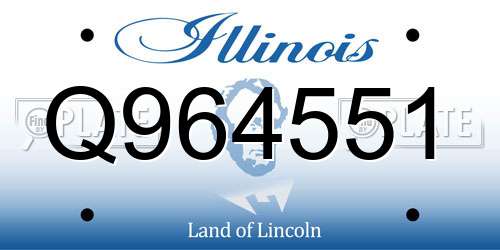 Q964551 Illinois License Plate