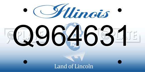 Q964631 Illinois License Plate