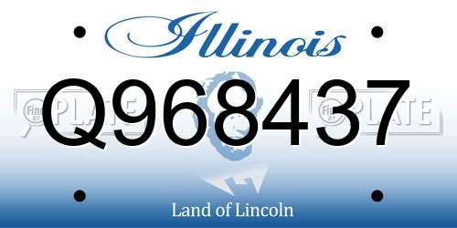 Q968437 Illinois License Plate