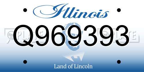 Q969393 Illinois License Plate