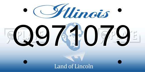 Q971079 Illinois License Plate
