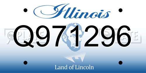 Q971296 Illinois License Plate