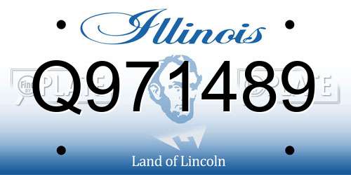 Q971489 Illinois License Plate