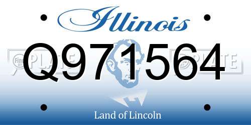 Q971564 Illinois License Plate