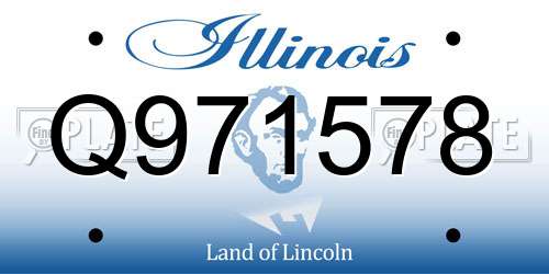 Q971578 Illinois License Plate