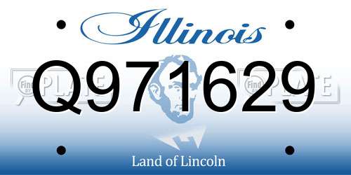 Q971629 Illinois License Plate