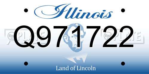 Q971722 Illinois License Plate