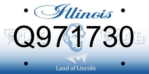 Q971730 Illinois License Plate