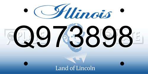 Q973898 Illinois License Plate