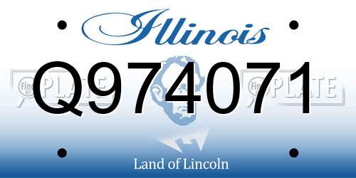 Q974071 Illinois License Plate