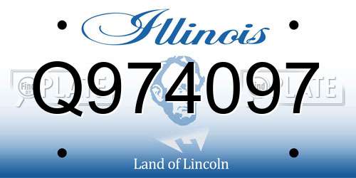 Q974097 Illinois License Plate