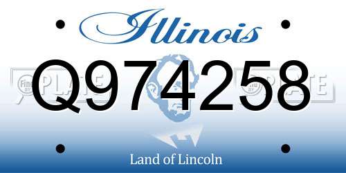 Q974258 Illinois License Plate