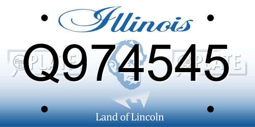 Q974545 Illinois License Plate
