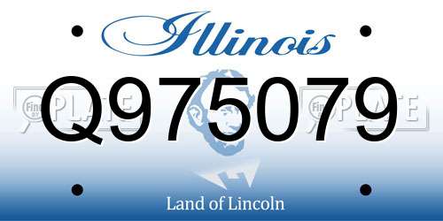 Q975079 Illinois License Plate