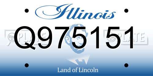 Q975151 Illinois License Plate