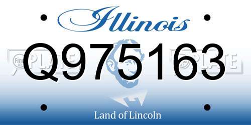 Q975163 Illinois License Plate