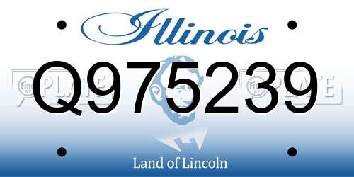 Q975239 Illinois License Plate