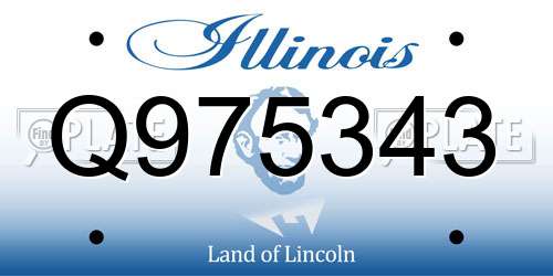 Q975343 Illinois License Plate