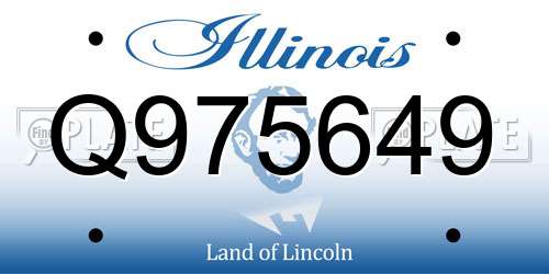 Q975649 Illinois License Plate