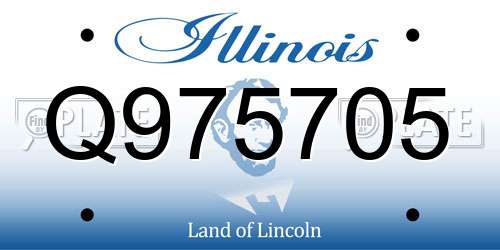 Q975705 Illinois License Plate
