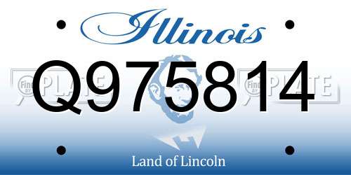 Q975814 Illinois License Plate
