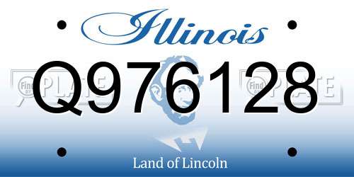 Q976128 Illinois License Plate