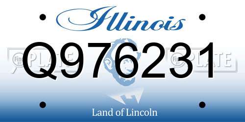 Q976231 Illinois License Plate