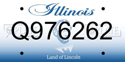 Q976262 Illinois License Plate
