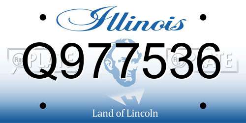 Q977536 Illinois License Plate