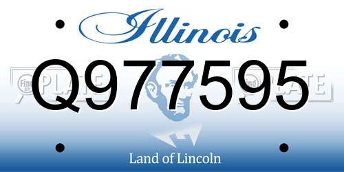 Q977595 Illinois License Plate
