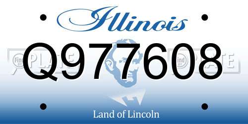 Q977608 Illinois License Plate