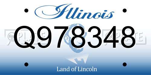 Q978348 Illinois License Plate