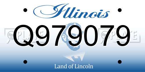 Q979079 Illinois License Plate