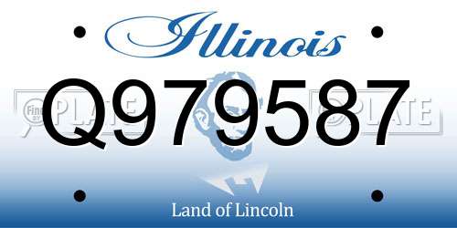 Q979587 Illinois License Plate